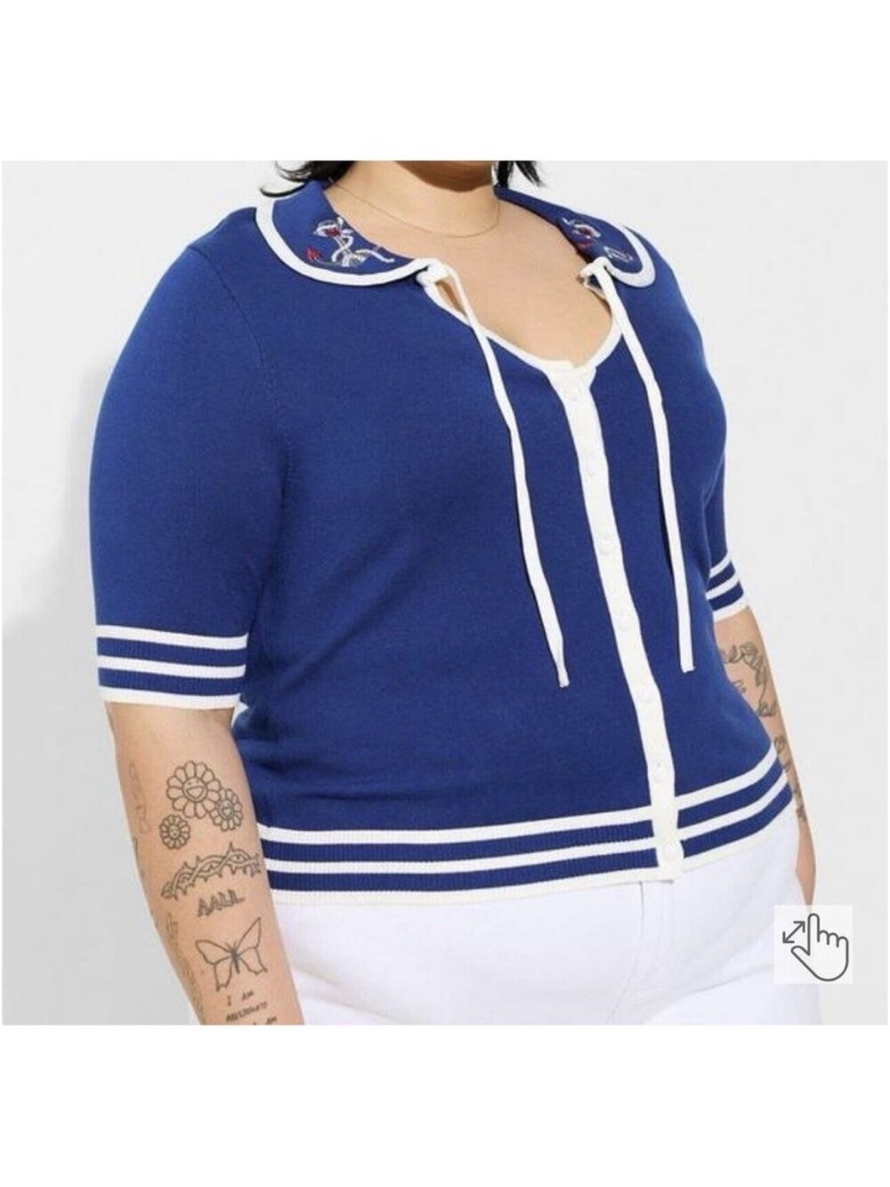 Torrid Retro Chic Nautical Cardigan